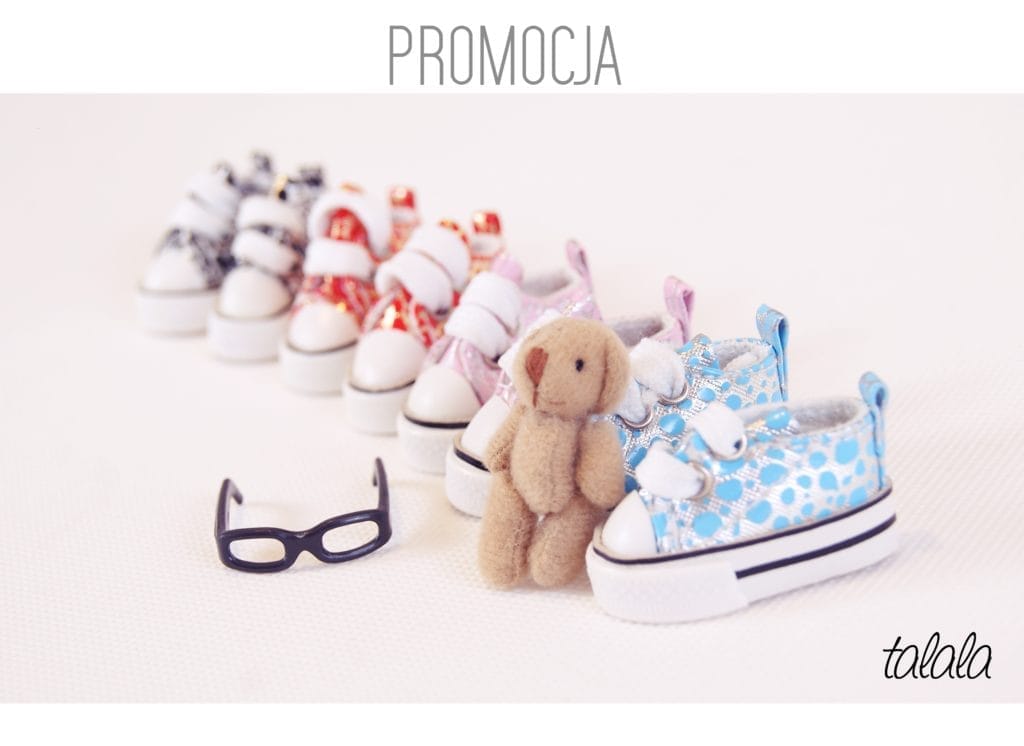 Lalka Handmade buty 4,5 cm miś 4,5 cm okulary 3cm lalki i jej akcesoria