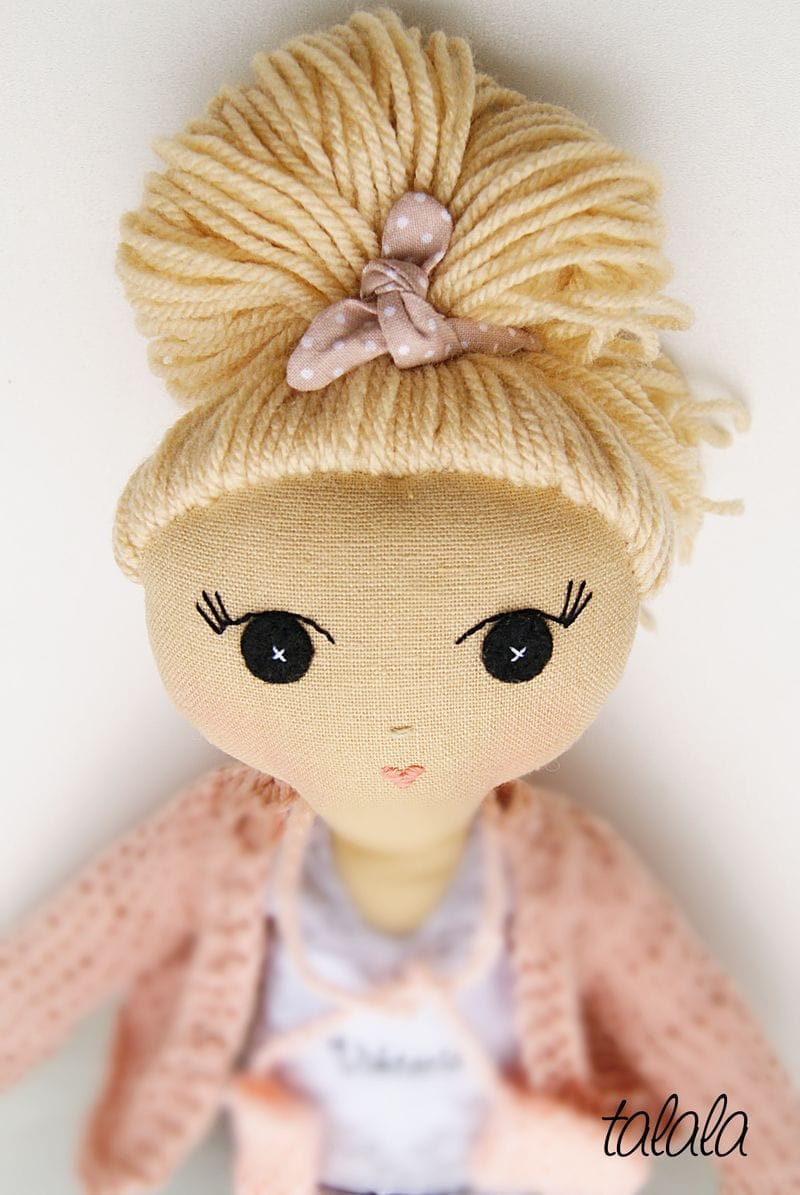 Lalka z ubrankami 1 lalka recznie robione handmade rekodzieło