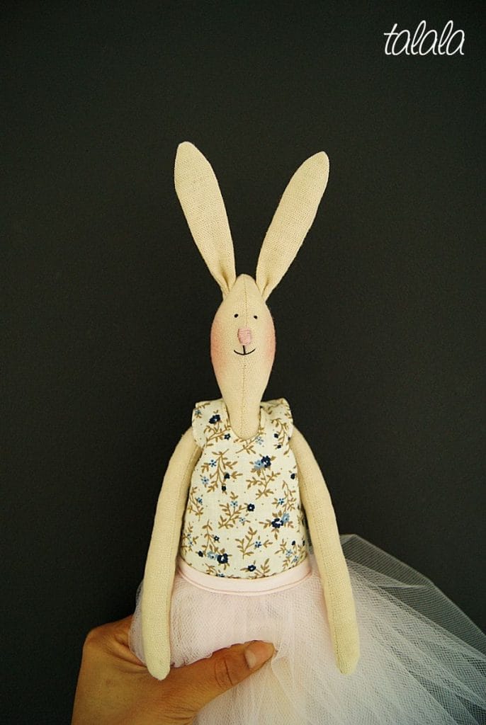 Zajączek lalka Handmade