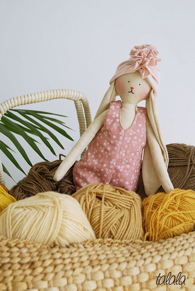 krolik handmade lalka polskie lalki szmaciane