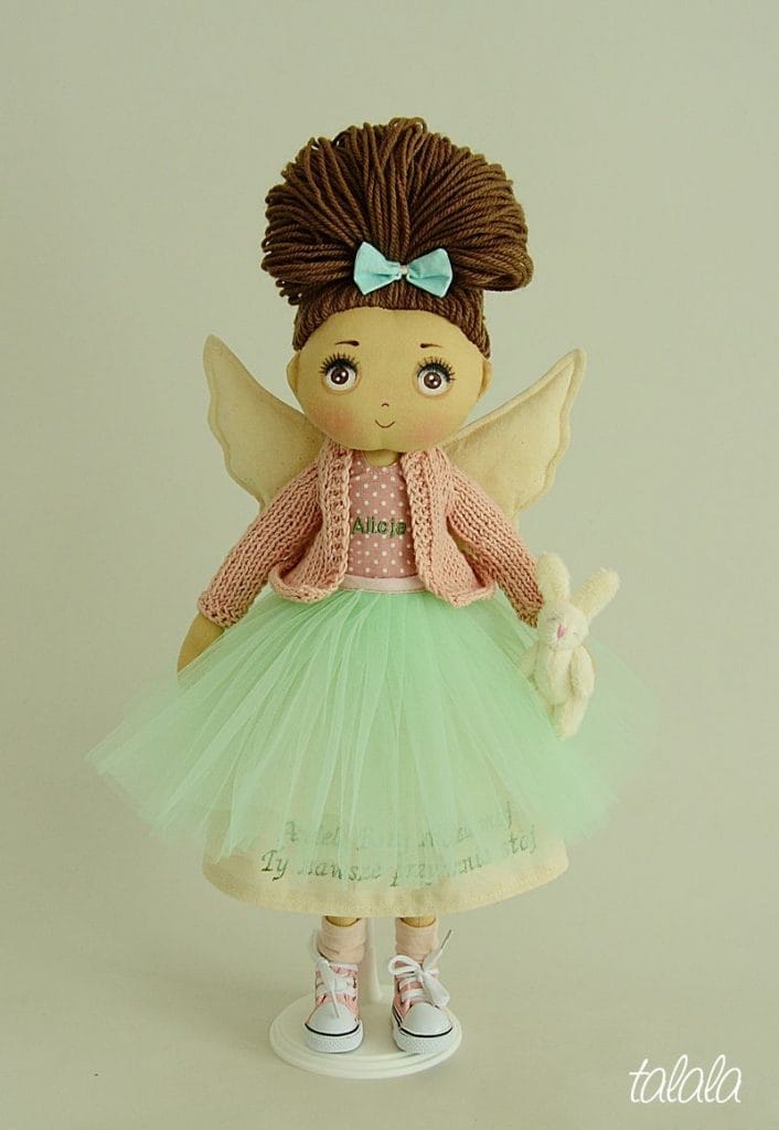 lalki handmade Aniołek Stróż lalka