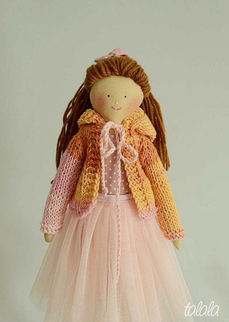 lalka recznie robiona Anioł Stróż handmade