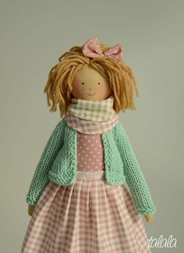 lalki handmade Urocze lalki szmaciane