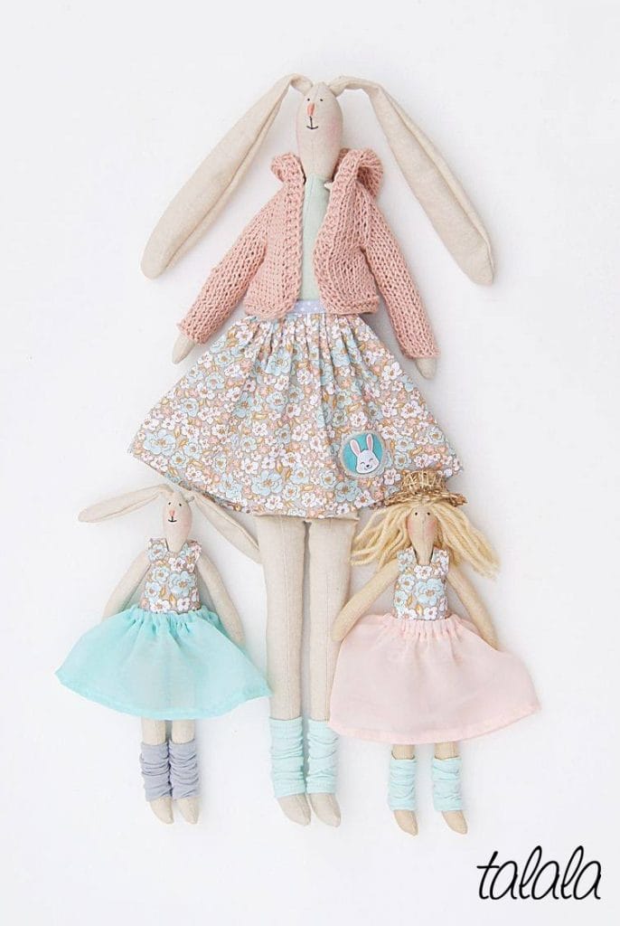 Króliki handmade, ręcznie robiony